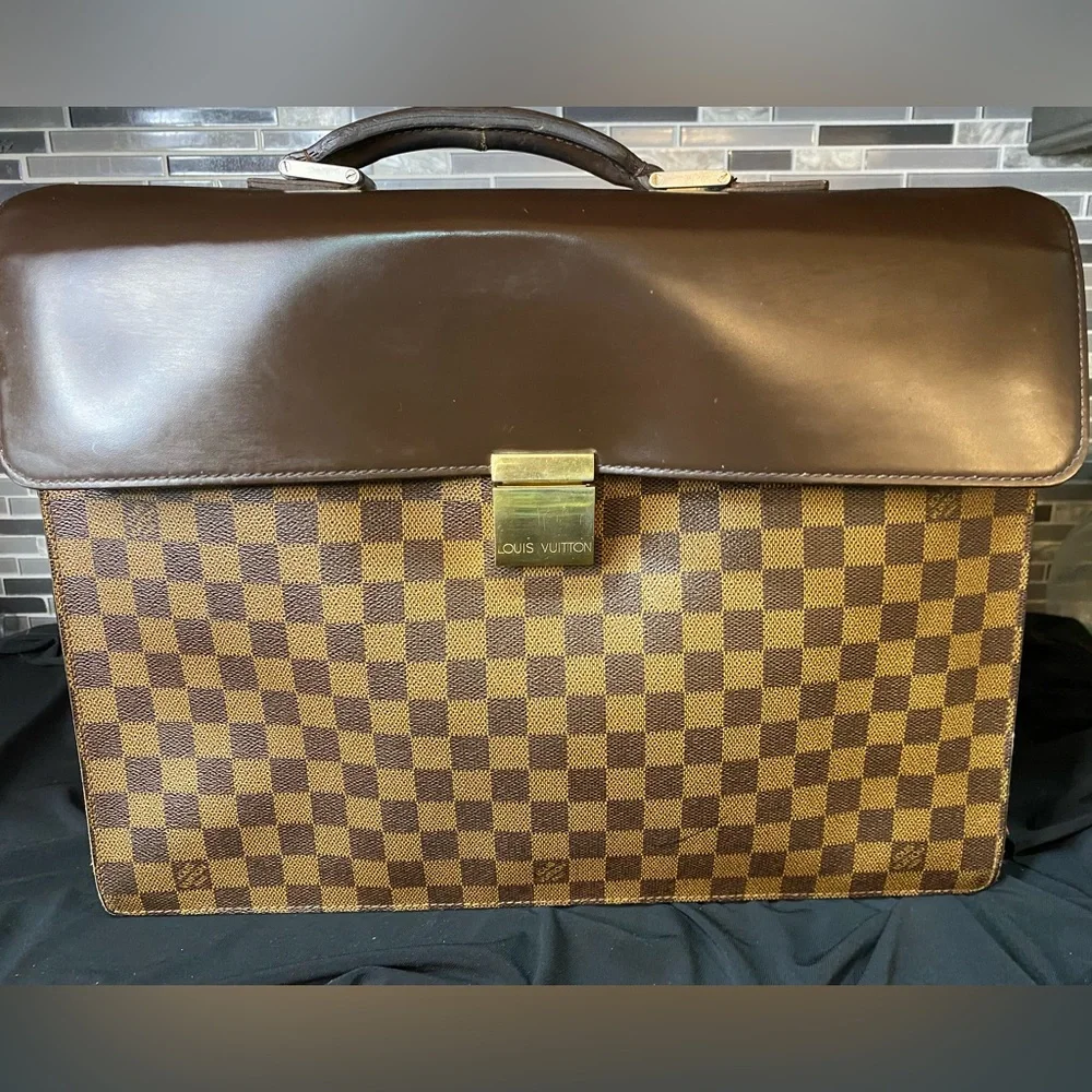 Louis Vuitton Damier Ebene Altona Briefcase Unisex